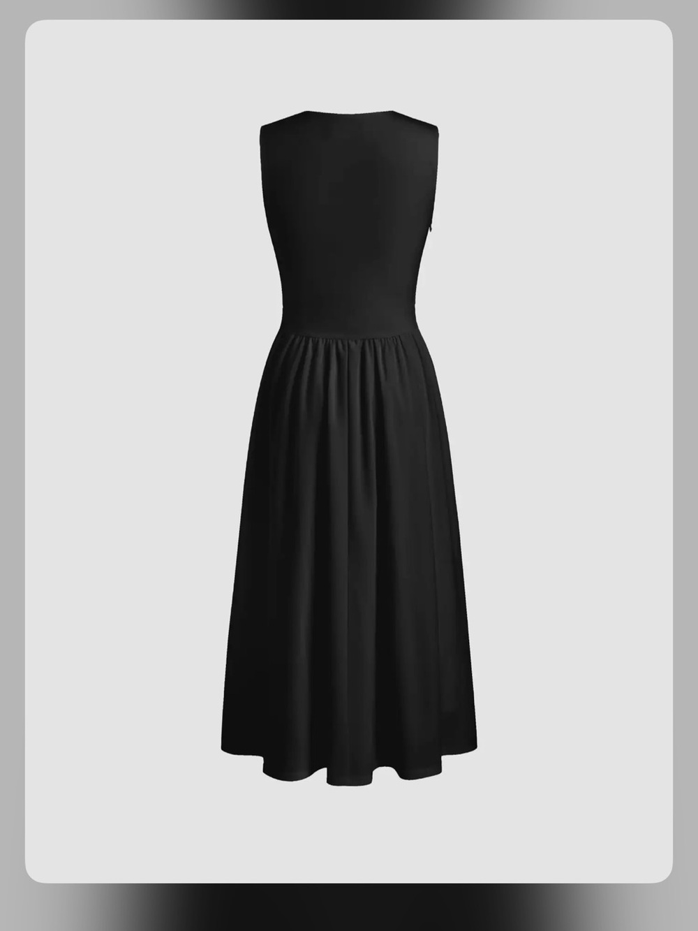 Cider ROUND NECKLINE RUCHED MAXI DRESS s PG7-1 - Picture 6 of 6